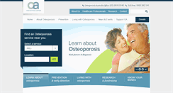 Desktop Screenshot of osteoporosis.org.au
